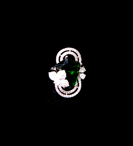 Emerald Green Statement Ring – Latest Ring Design for Women